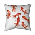 Fondo 26 x 26 in. Red Fishes-Double Sided Print Indoor Pillow FO2795951